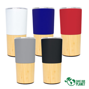 Mug metálico/bamboo "AURUS" 500cc