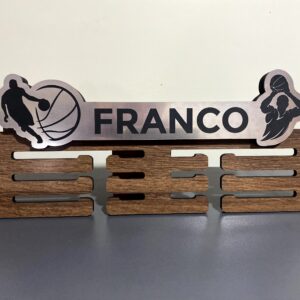 Medallero con Placa Personalizada